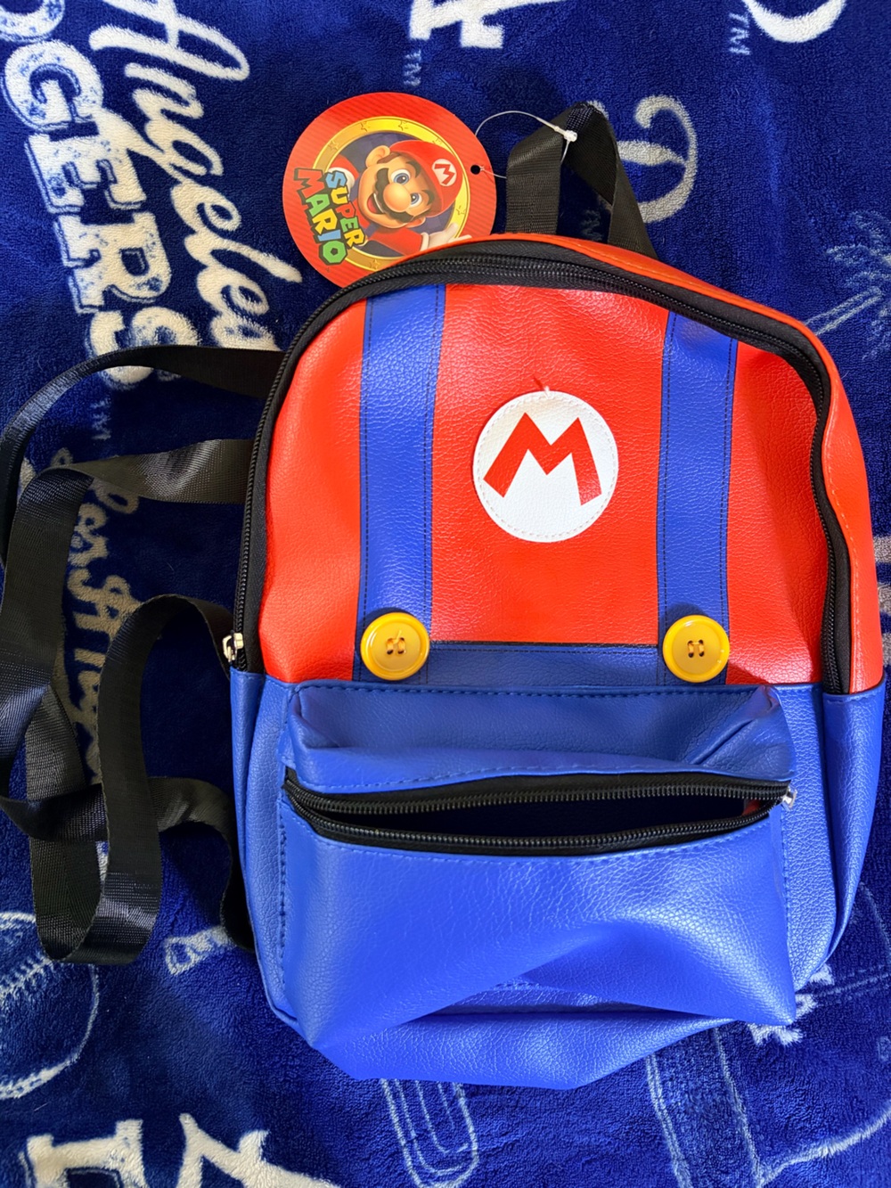 Blue and Red Super Mario Backpack